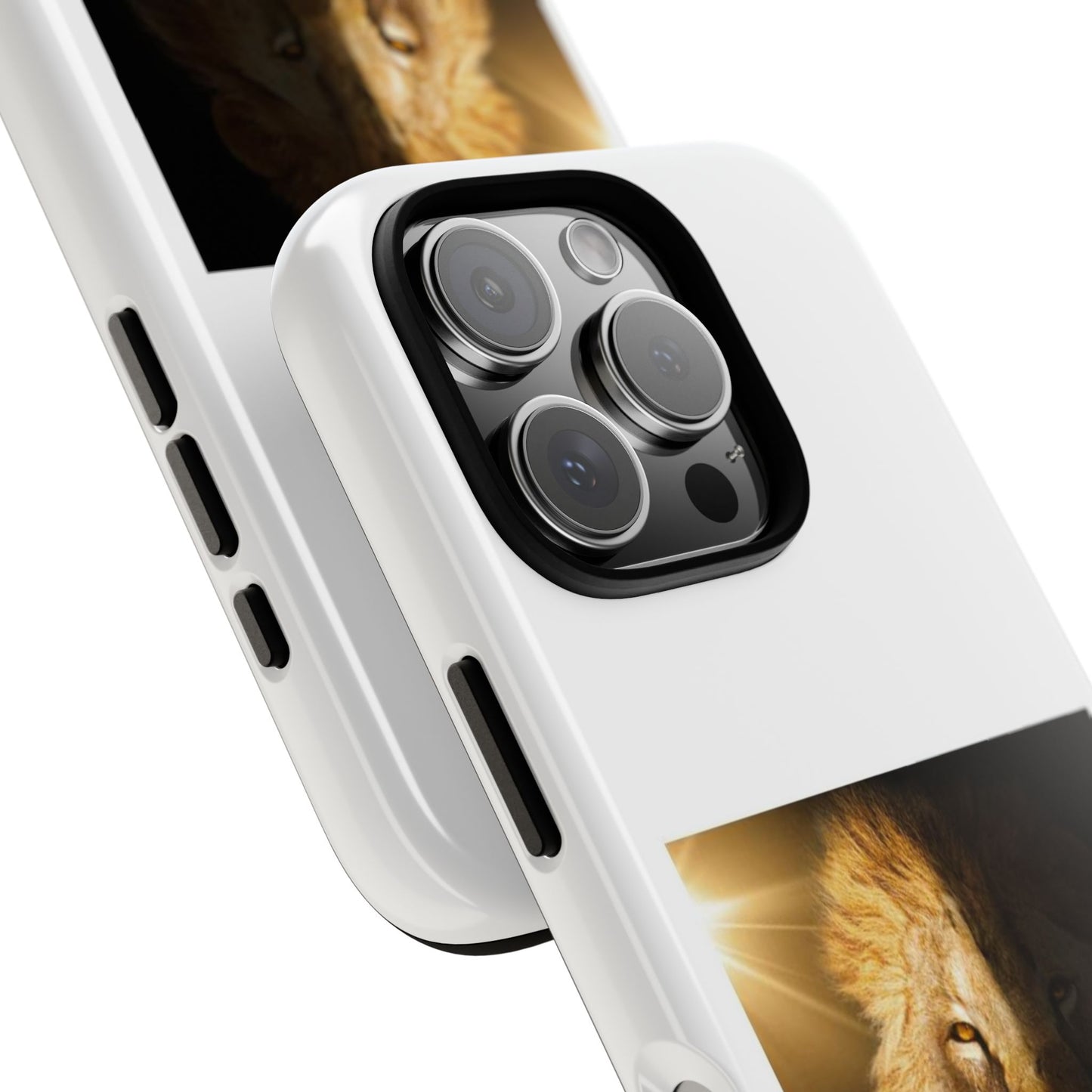 Lion Print Tough iPhone Case - Bold & Protective
