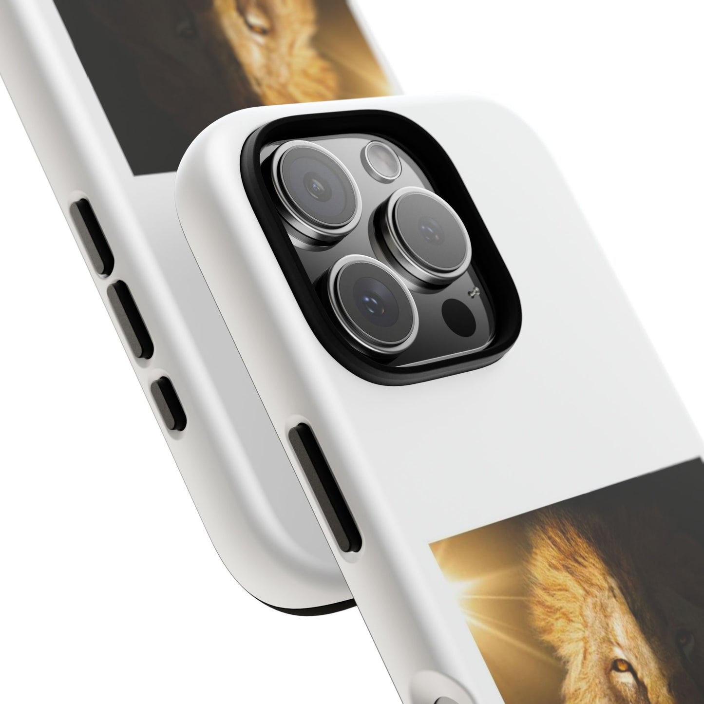Lion Print Tough iPhone Case - Bold & Protective