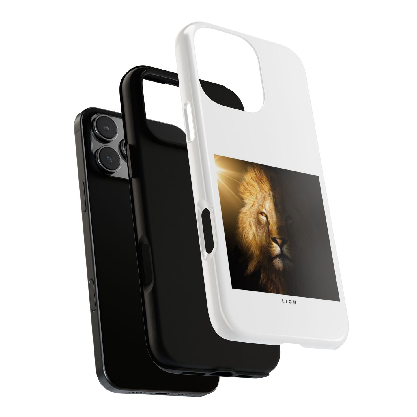 Lion Print Tough iPhone Case - Bold & Protective