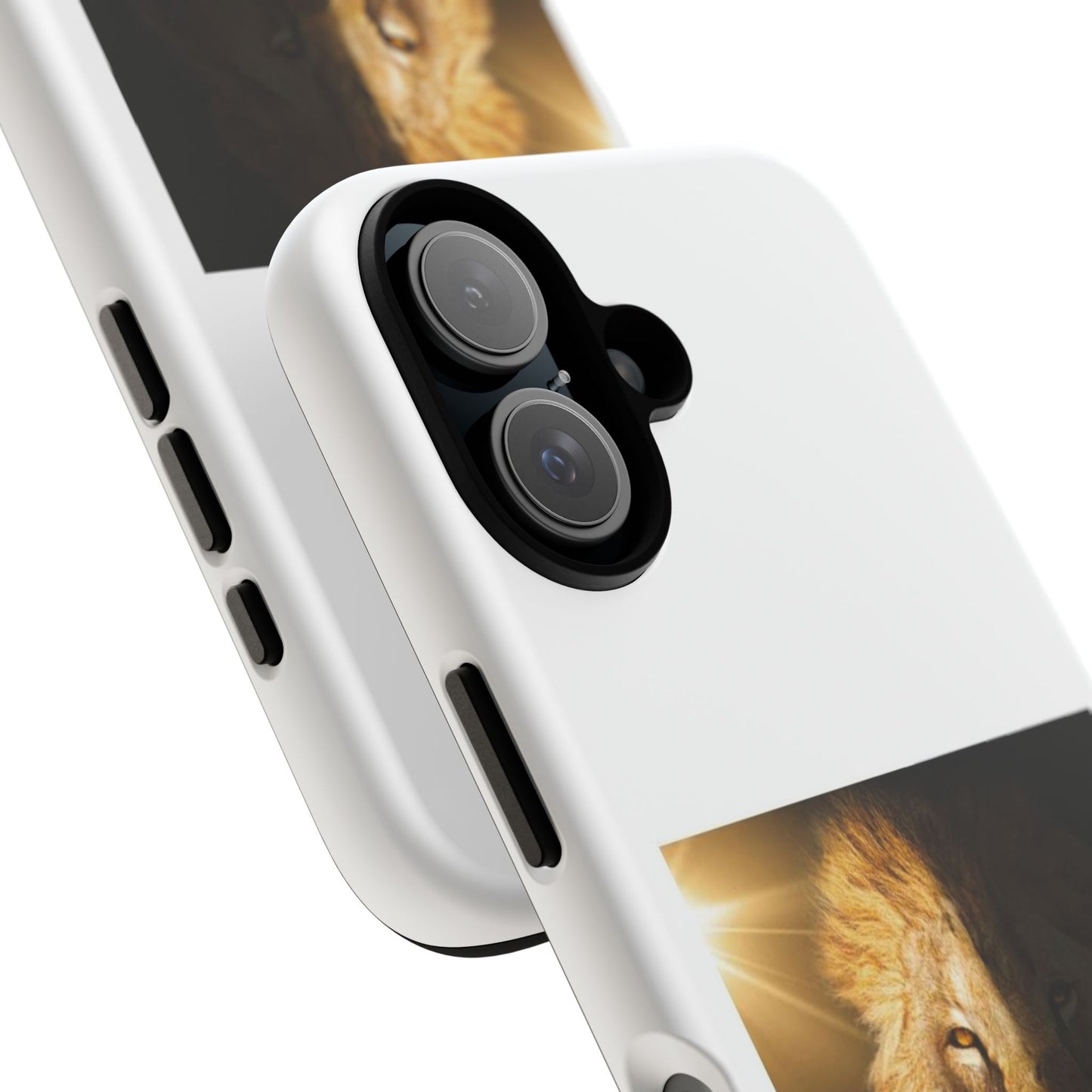 Lion Print Tough iPhone Case - Bold & Protective