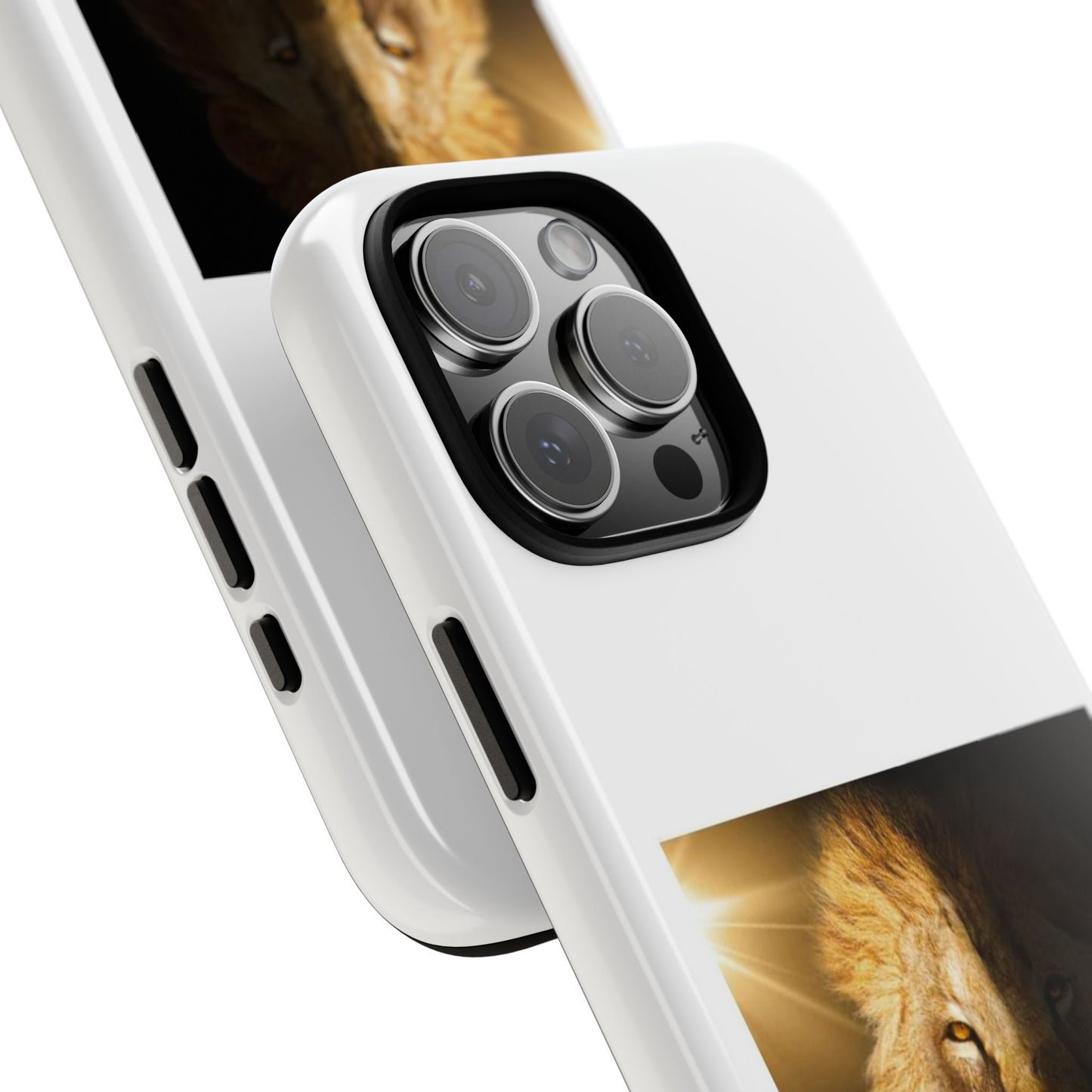 Lion Print Tough iPhone Case - Bold & Protective