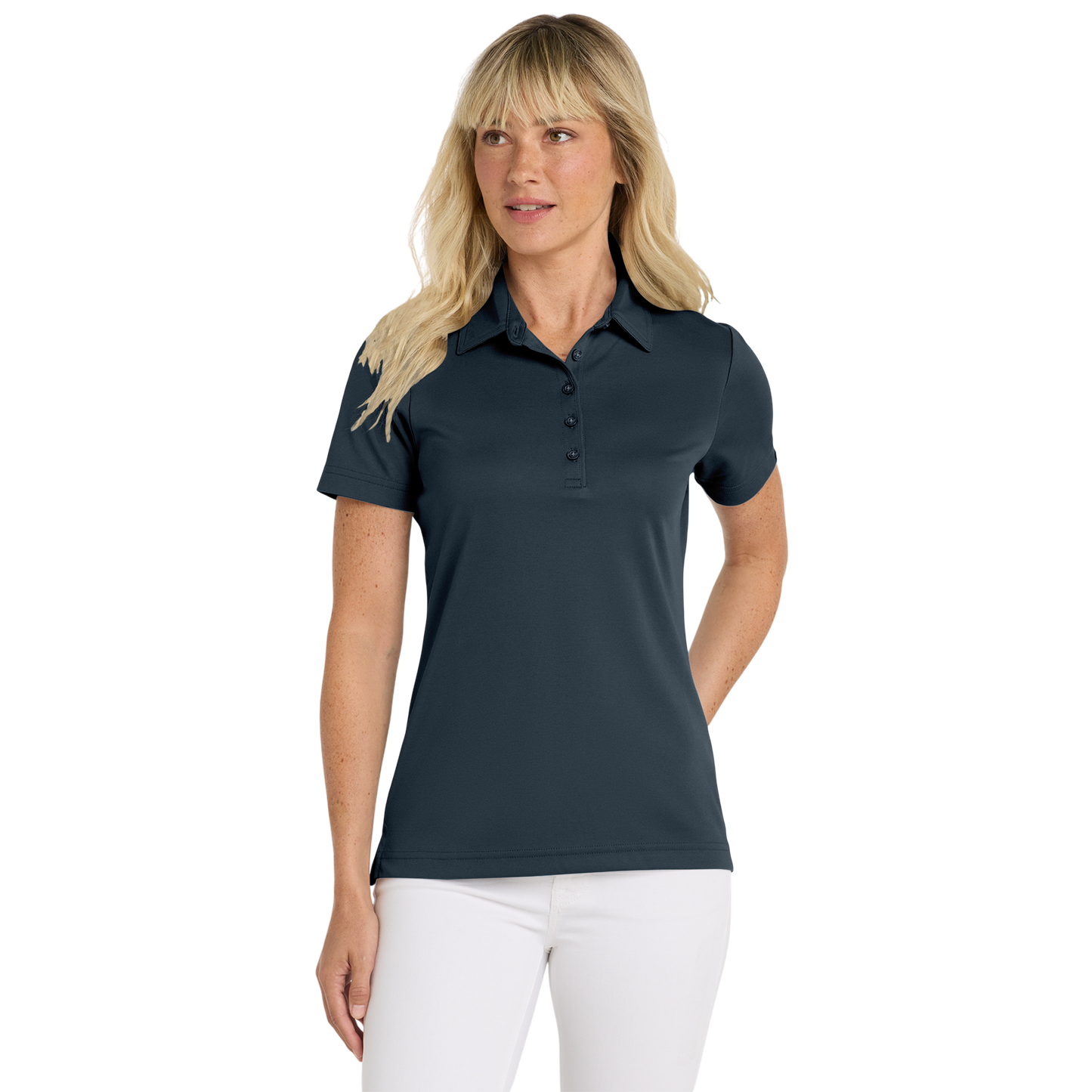 Oceanside Ladies Polo Shirt, Casual Women's Polo, Summer Outing Top, Vacation Wear, Coastal Style, Outdoor Activities