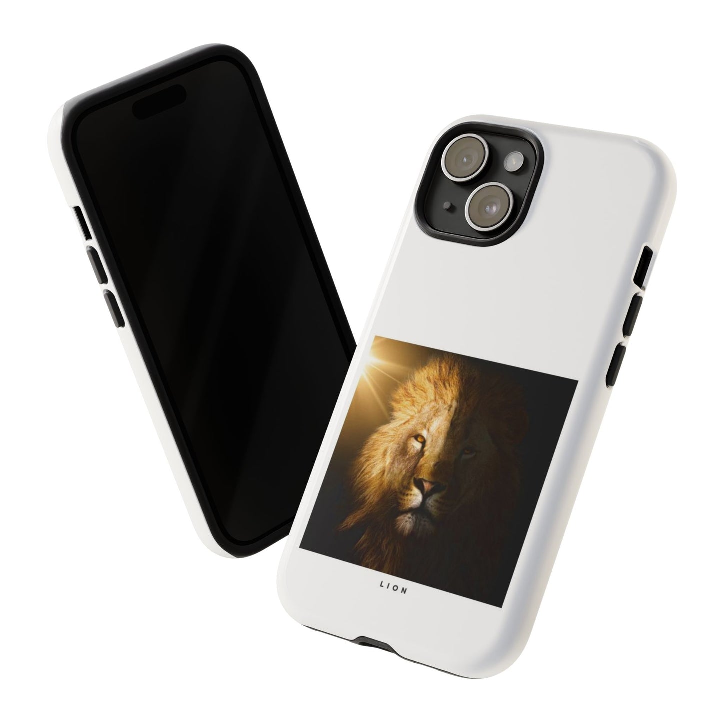 Lion Print Tough iPhone Case - Bold & Protective