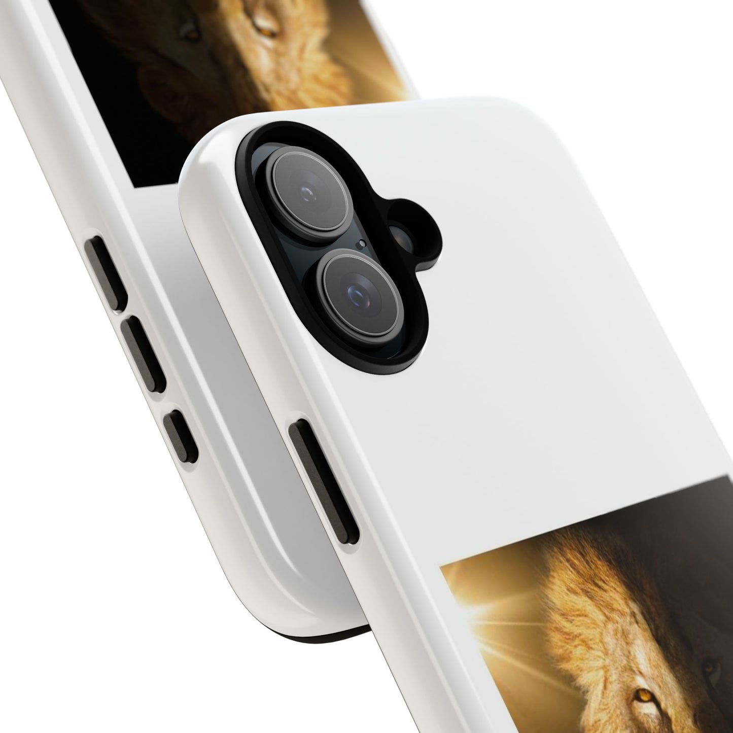 Lion Print Tough iPhone Case - Bold & Protective