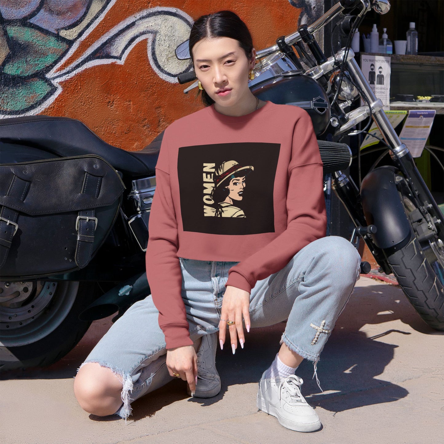Women Cropped Sweatshirt | Stylish & Comfortable Fashion for Everyday Wear