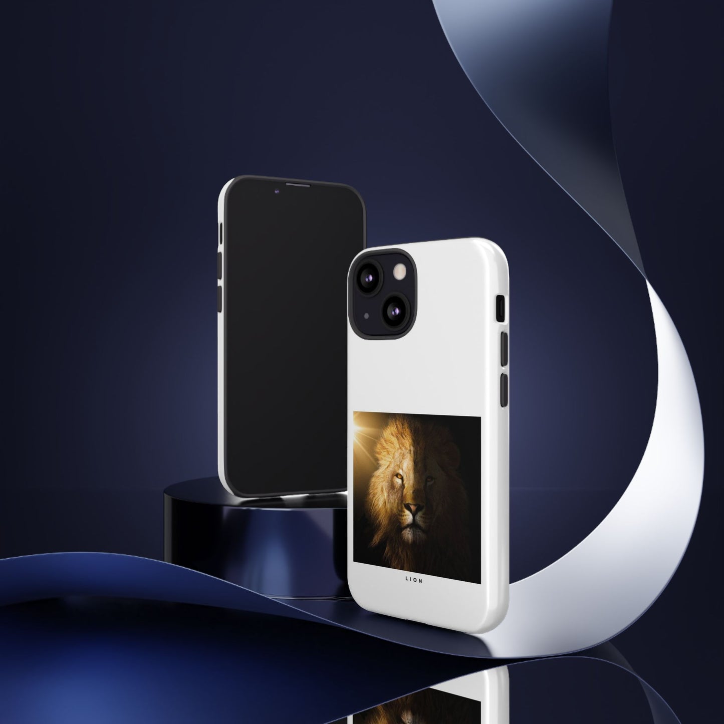 Lion Print Tough iPhone Case - Bold & Protective