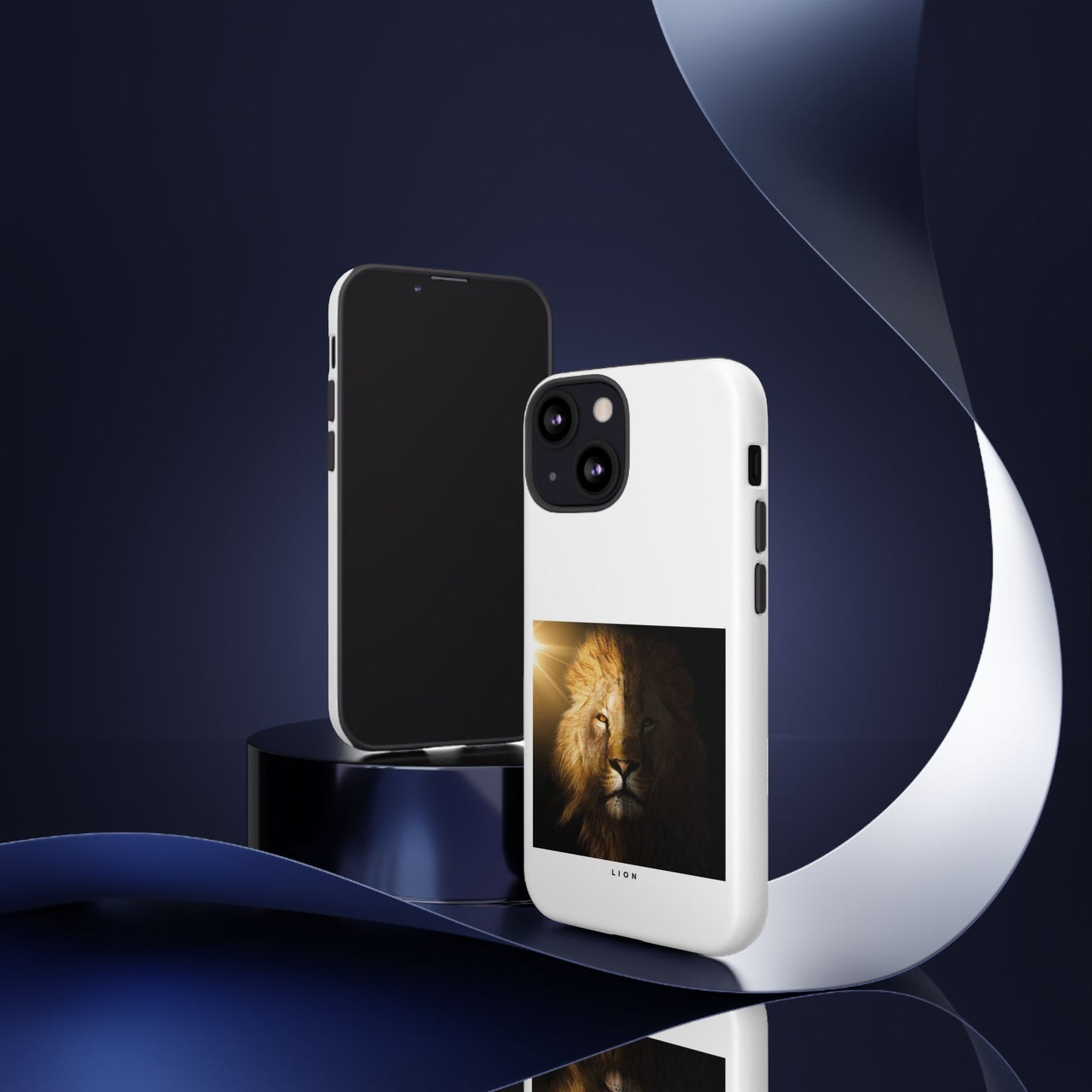 Lion Print Tough iPhone Case - Bold & Protective