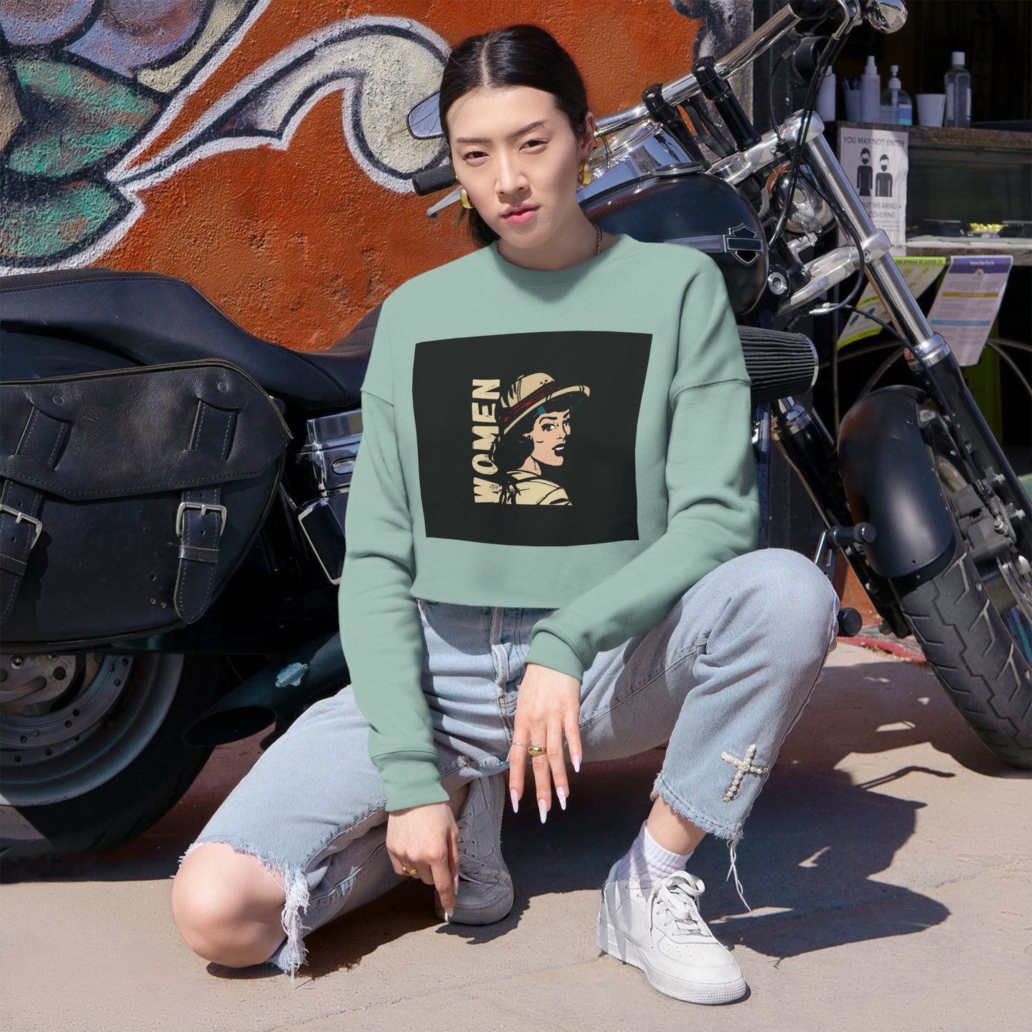 Women Cropped Sweatshirt | Stylish & Comfortable Fashion for Everyday Wear