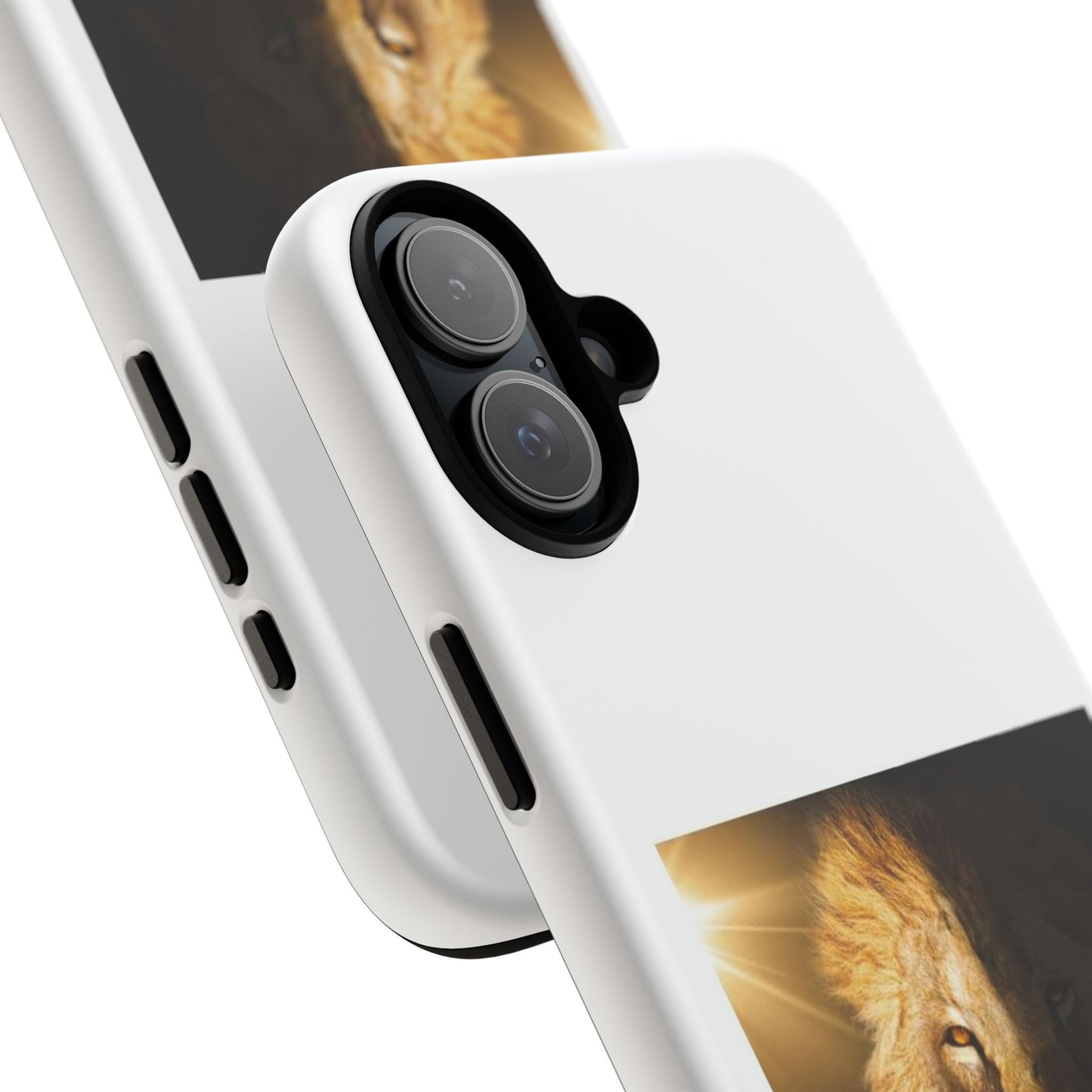 Lion Print Tough iPhone Case - Bold & Protective