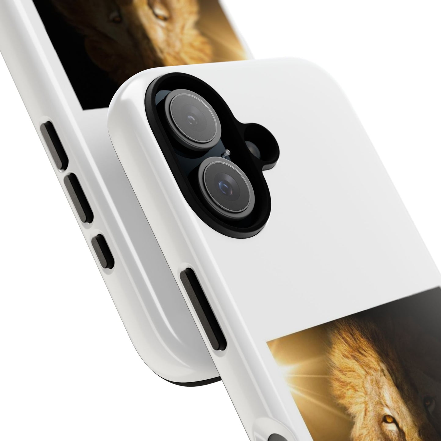 Lion Print Tough iPhone Case - Bold & Protective