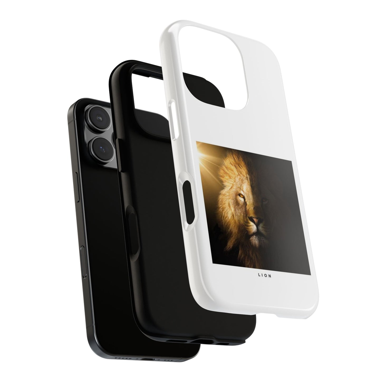 Lion Print Tough iPhone Case - Bold & Protective