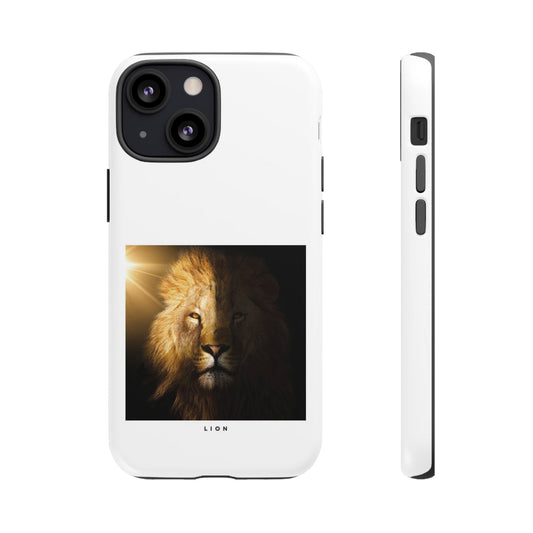Lion Print Tough iPhone Case - Bold & Protective