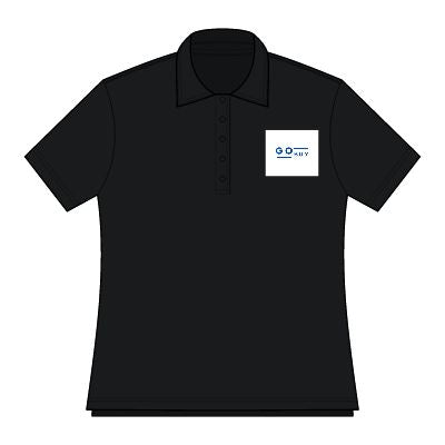 Oceanside Ladies Polo Shirt, Casual Women's Polo, Summer Outing Top, Vacation Wear, Coastal Style, Outdoor Activities